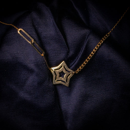 Star Charm with Paperclips Bracelet